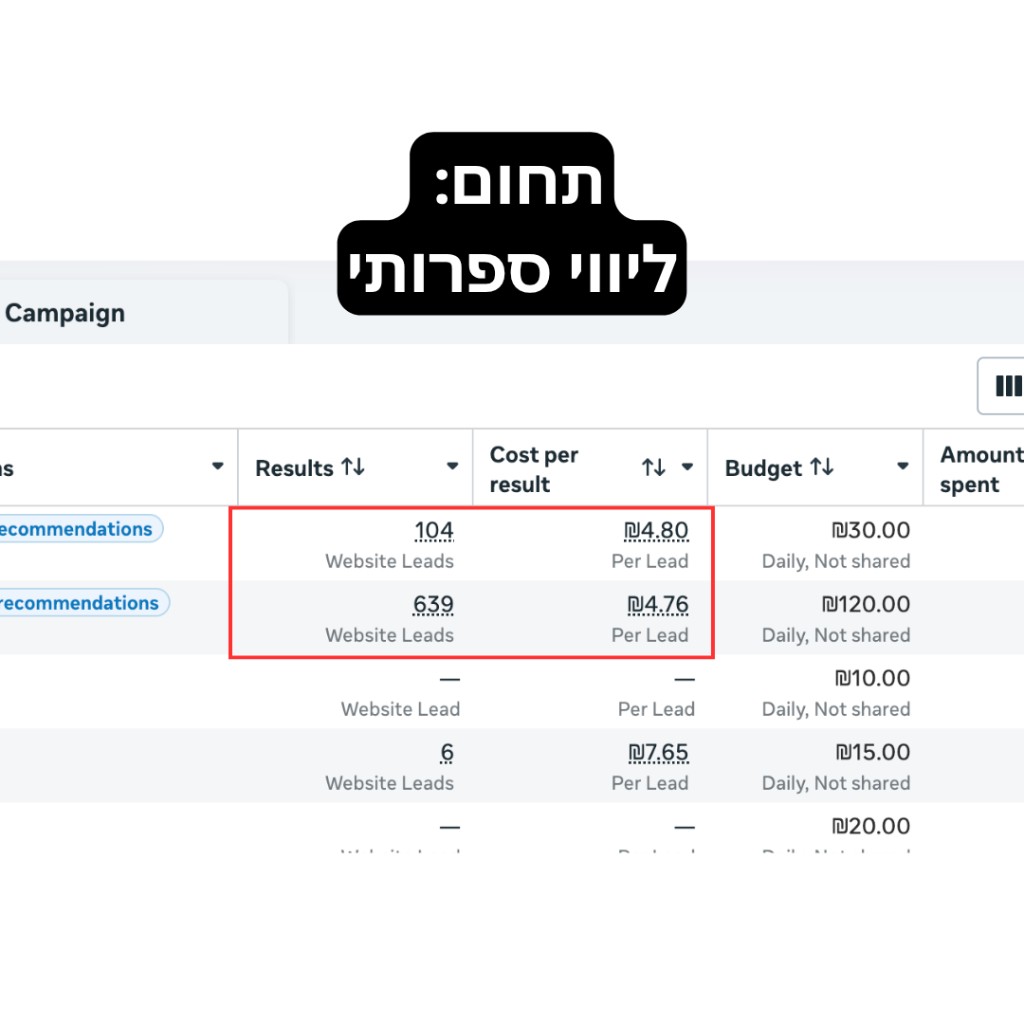 תוצאות פרסום — ליווי ספרותי