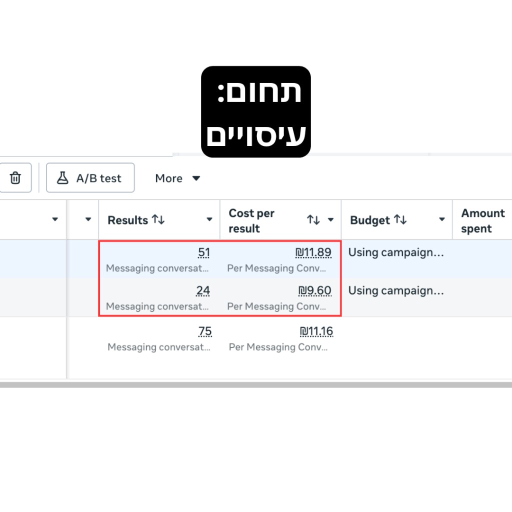 תוצאות פרסום — עיסויים